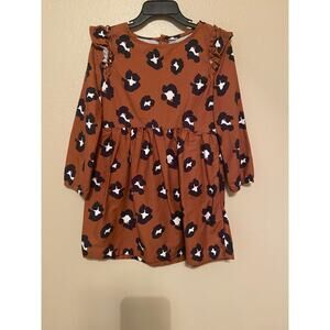 girls cheetah dress  new size 4t